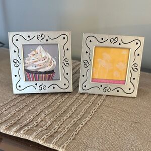 Elegant silver whimsical Photo Frame Set